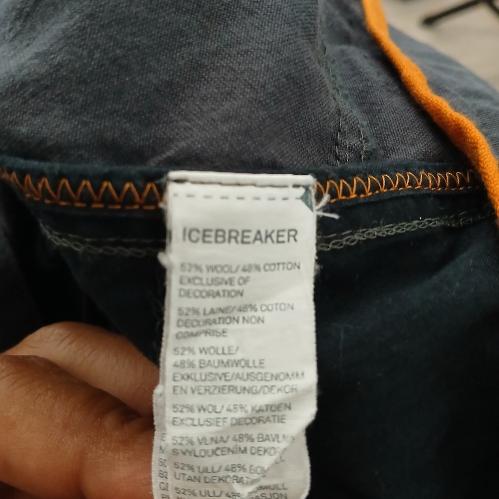Icebreaker Shorts Mens 36 Gray Merino Wool Blend Hiking Casual IB102471001 - Picture 8 of 9